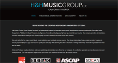 Desktop Screenshot of hhmusicgroup.com