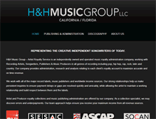 Tablet Screenshot of hhmusicgroup.com